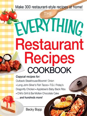 cover image of The Everything Restaurant Recipes Cookbook